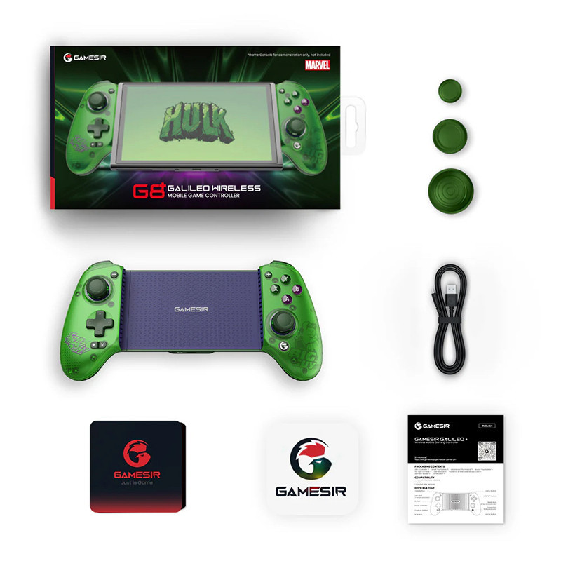 دسته بازی گیمسر مدل G8+ GALILEO WIRELESS طرح HULK