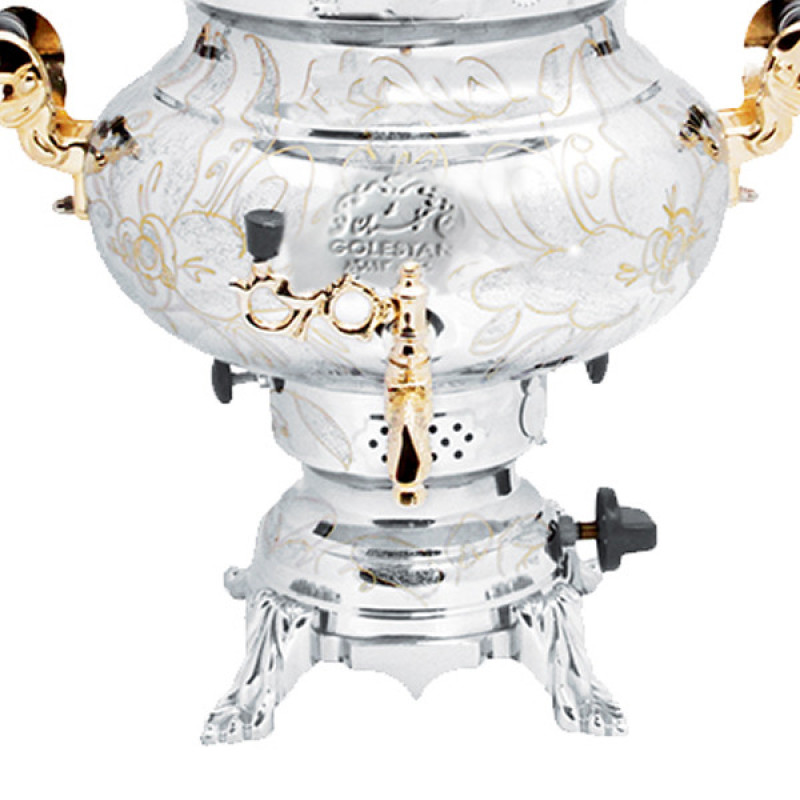 سماور گازی گلستان مدل G701 ظرفیت 7 لیتر