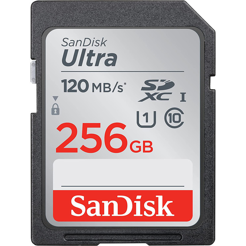 کارت حافظه SDXC سن دیسک مدل Ultra کلاس 10 استاندارد UHS-I U1 سرعت 150MBs ظرفیت 256 گیگابایت