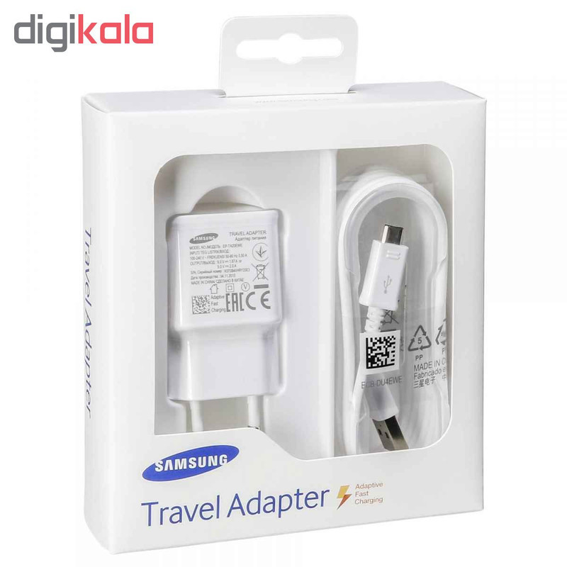 شارژر دیواری مدل EP-TA20EWE به همراه کابل تبدیل microUSB