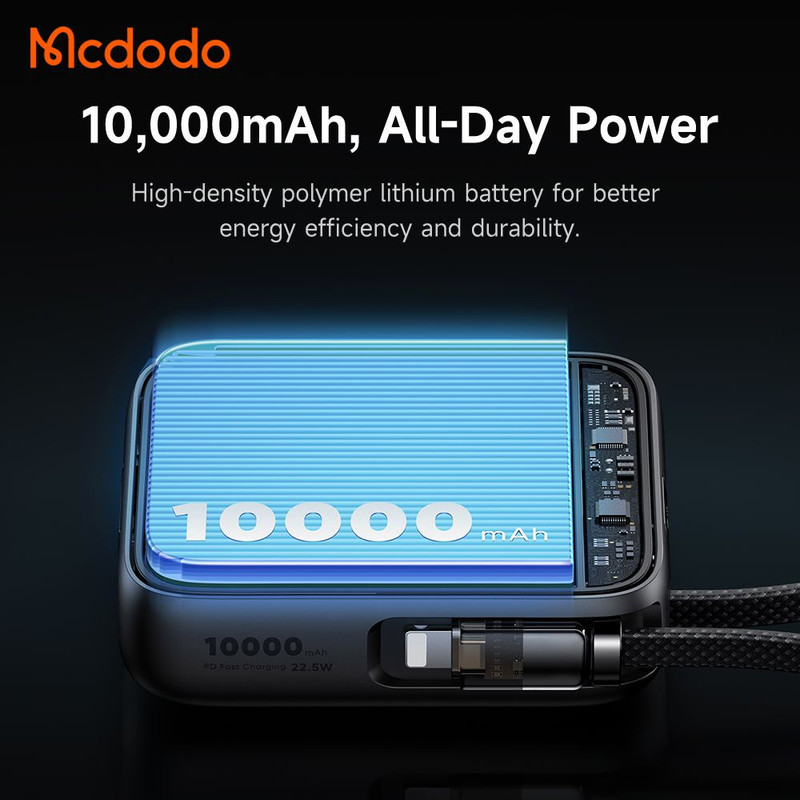 پاوربانک مک دودو مدل MC-255 ظرفیت 10000 میلی آمپر ساعت