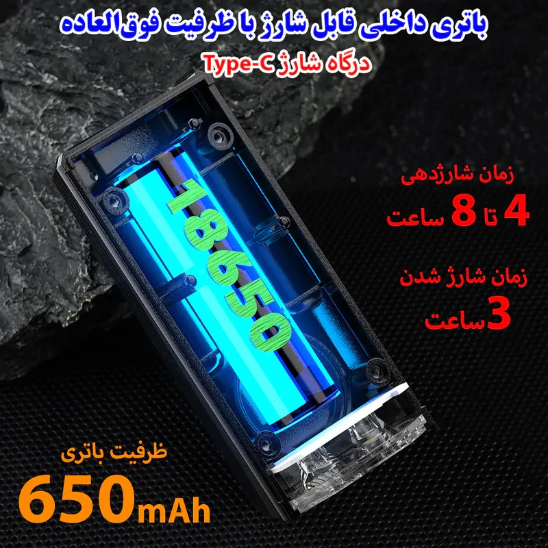 چراغ جلوی دوچرخه مدل خورشیدی کد YC-2808