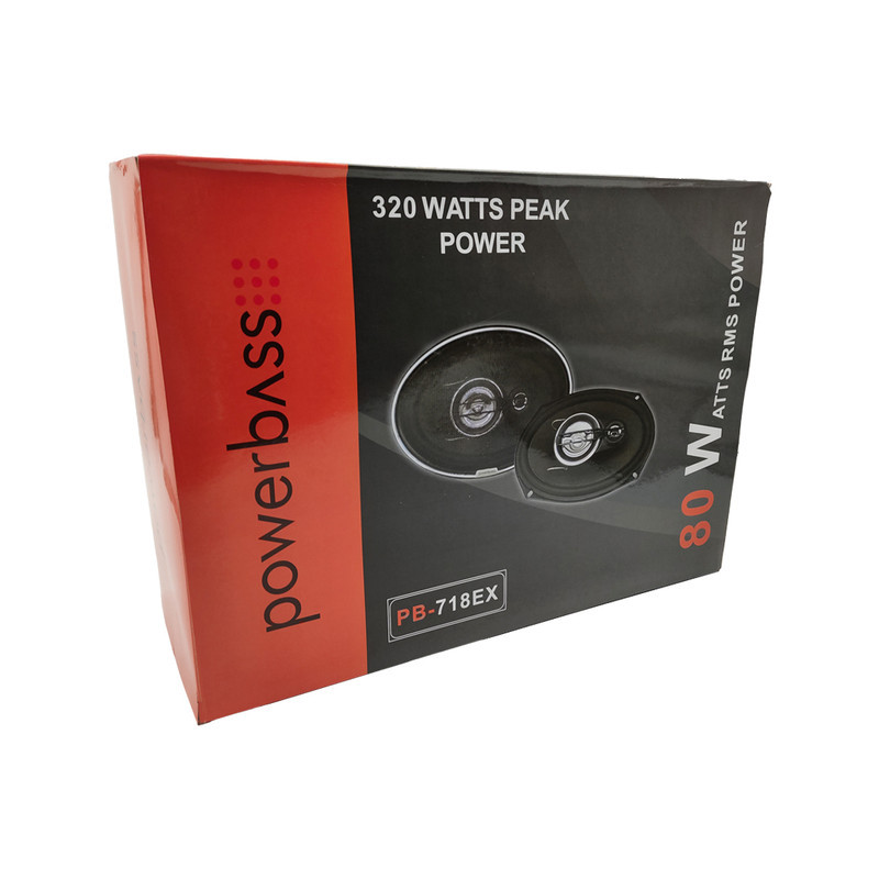 اسپیکر پشت خودرو پاوربیس مدل PB-718EX سایز 6x9 اینچ بسته دو عددی