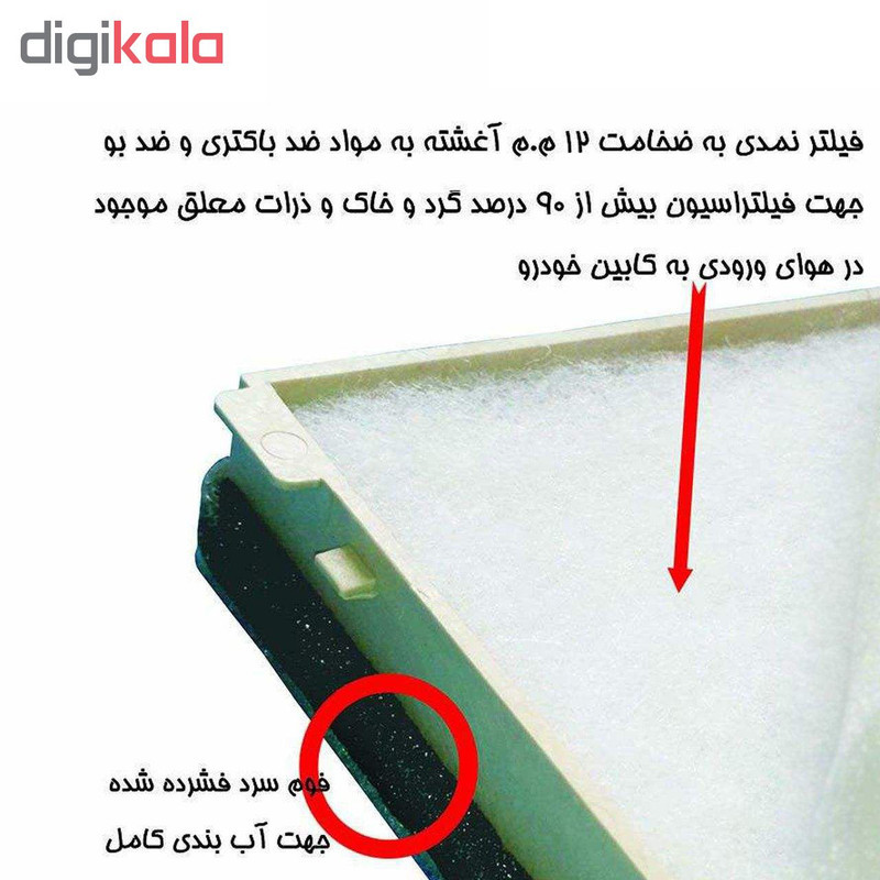 فیلتر کابین خودرو مدل LF405 پلاس مناسب برای سمند و پژو