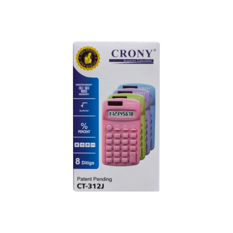 ماشین حساب کرونی مدل CT-312J طرح فانتزی کد 312