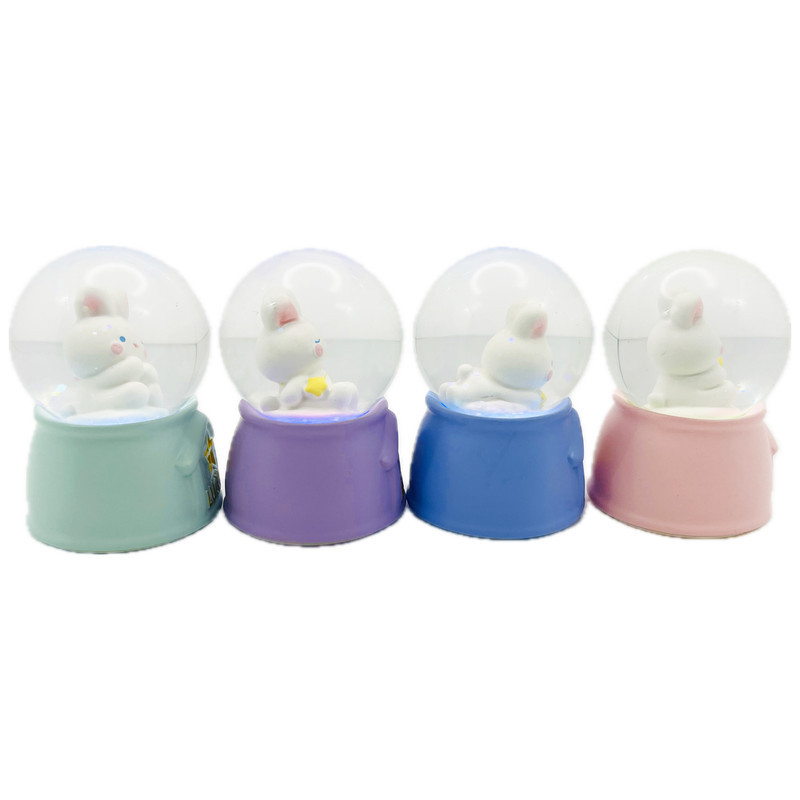 گوی چراغ‌دار مدل Lucky طرح بچه خرگوش خوش شانس کد ABCD1623.15