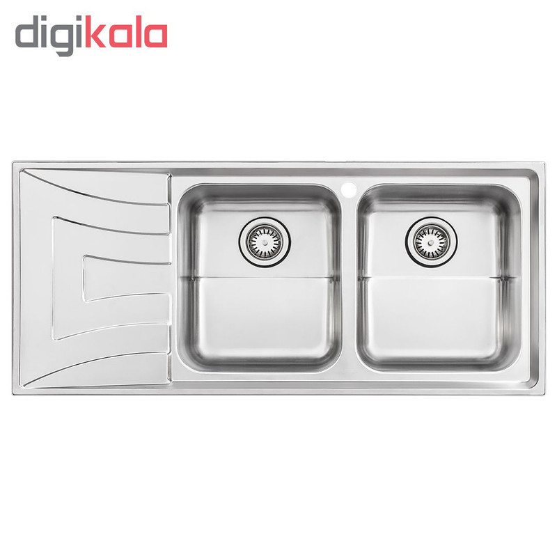 سینک ظرفشویی استیل البرز کد 736 توکار