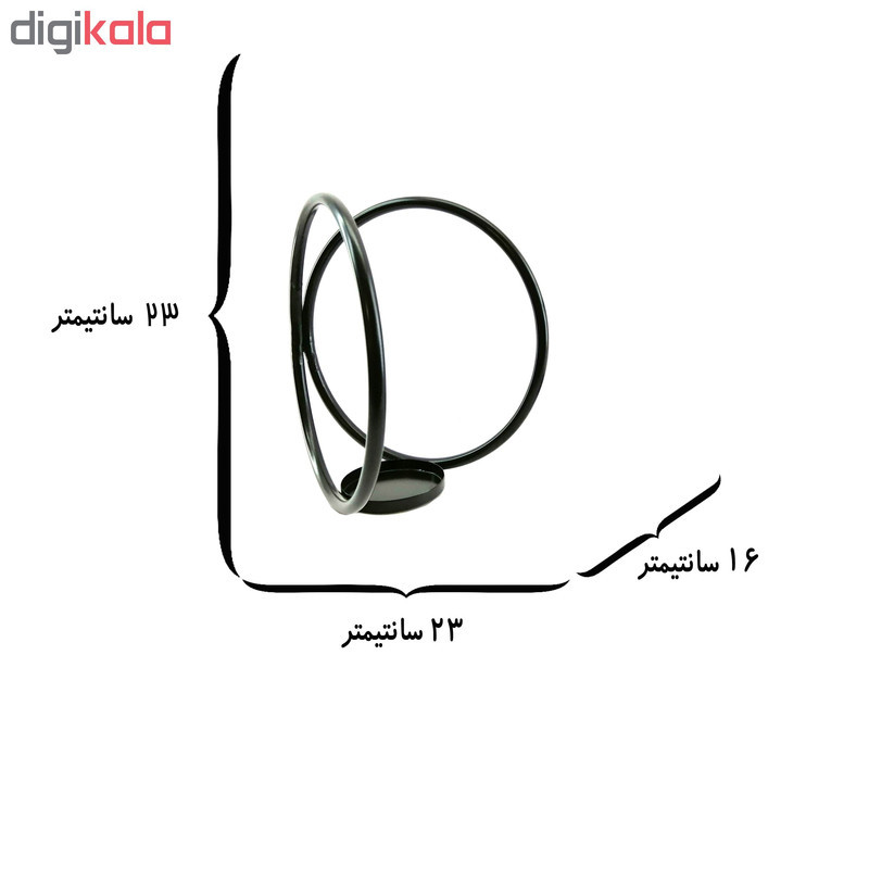 جا شمعی مدل اوریال کد KMC8 مجموعه 2 عددی