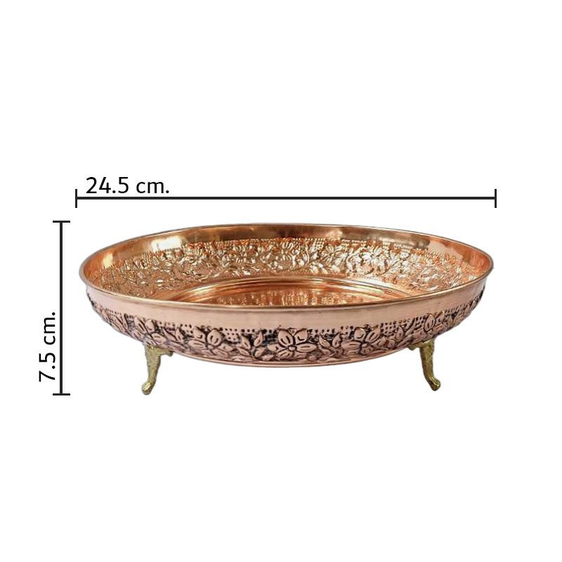 شیرینی خوری مسی مدل اطلس کد  ZH434.2