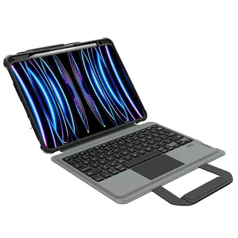 کیف کلاسوری کیبورد دار نیلکین مدل Bumper Go Keyboard مناسب برای تبلت اپل iPad Air 11 2024  Air 10.9 2022  Air 4  Air 5  Air 6  Air 2020  Ipad Pro 11 2020  2021  2022