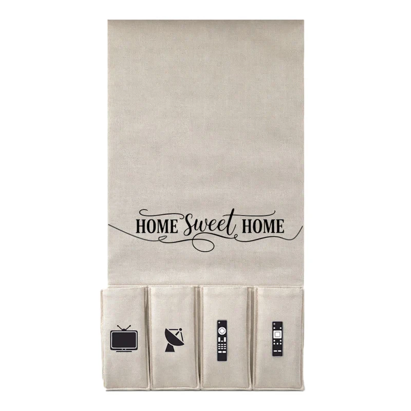 جای ریموت کنترل طرح لینن مدل HOME SWEET HOME کد R1