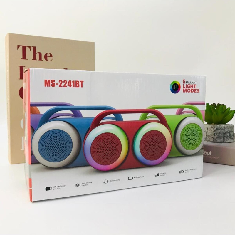 اسپیکر بلوتوثی قابل حمل مدل RGB-MS2241BT