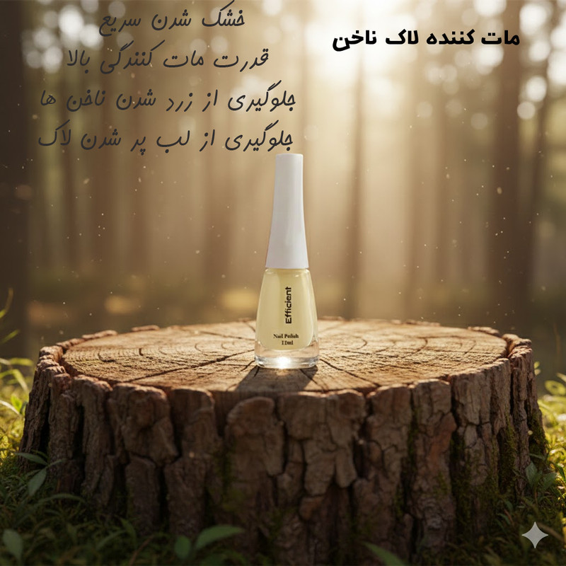 تاپ مات ناخن افیشنت مدل ۰۰۱