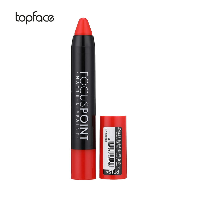 رژ لب مدادی تاپ فیس مدل Matte Focus Point شماره 006