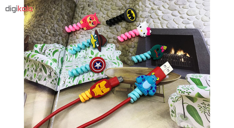 محافظ کابل شارژ طرح Monster کد F1 بسته دو عددی