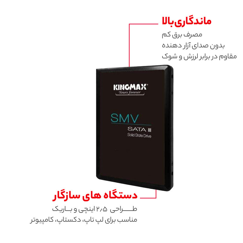 اس اس دی اینترنال SATA III کینگ مکس مدل KM512GSIV32 ظرفیت 512 گیگابایت