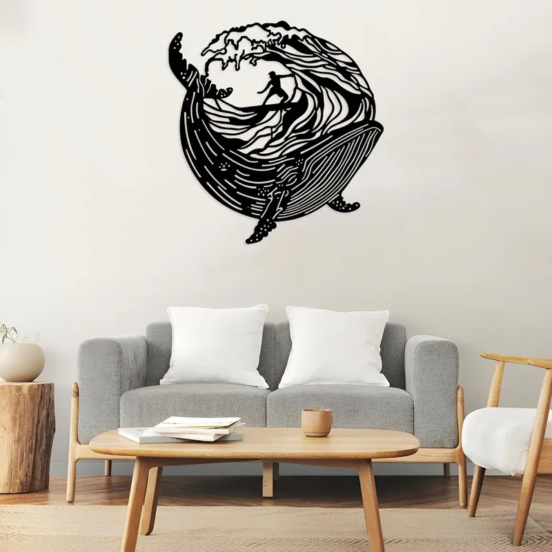 دیوارکوب مدل وال و اقیانوس فلزی کد zb5