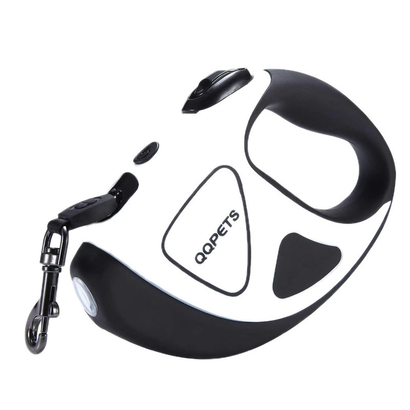 بند قلاده سگ مدل lks2030-blackwhite با چراغ LED