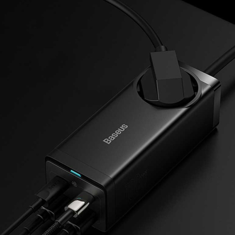 شارژر رومیزی 100 وات  بیسوس مدل CCGAN100-1ACE به همراه کابل USB-C