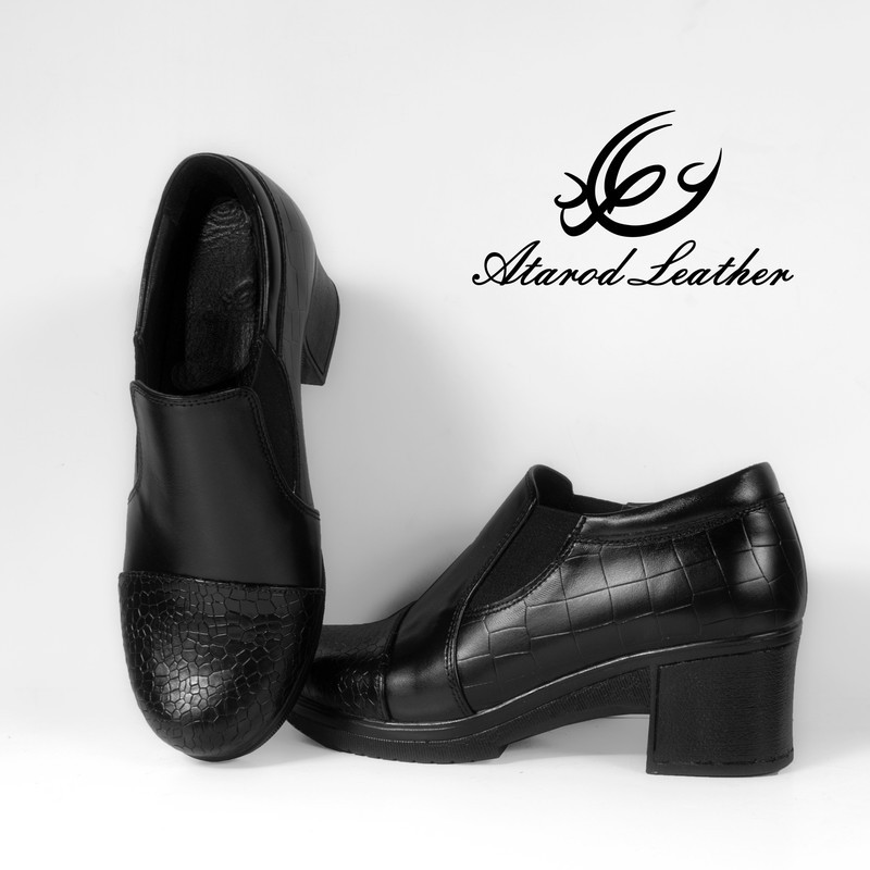 کفش زنانه چرم عطارد مدل چرم طبیعی کد SH104
