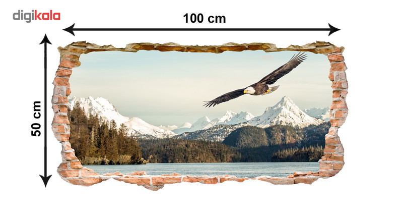 استیکر سه بعدی ژیوار طرح Eagle