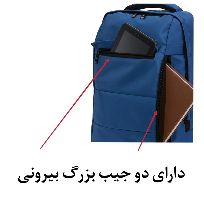 کوله پشتی لپ تاپ تنسر مدل دنا کد 117مناسب برای لپ تاپ 15.6 اینچی