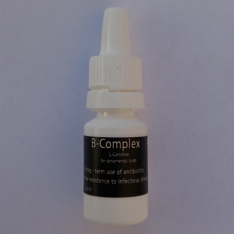 محلول ویتامین ب کمپلکس پرندگان مدلB.Elcarnitine حجم 10میلی لیتر