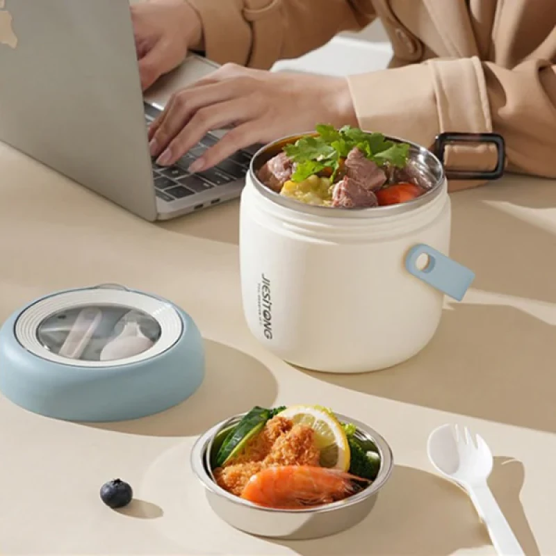 فلاسک غذا مدل دوجداره کد LUNCH-BOX گنجایش 1 لیتر