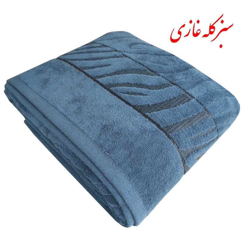 حوله حمام نساجی هنر یزد مدل tiger سایز 150×90 سانتی متر