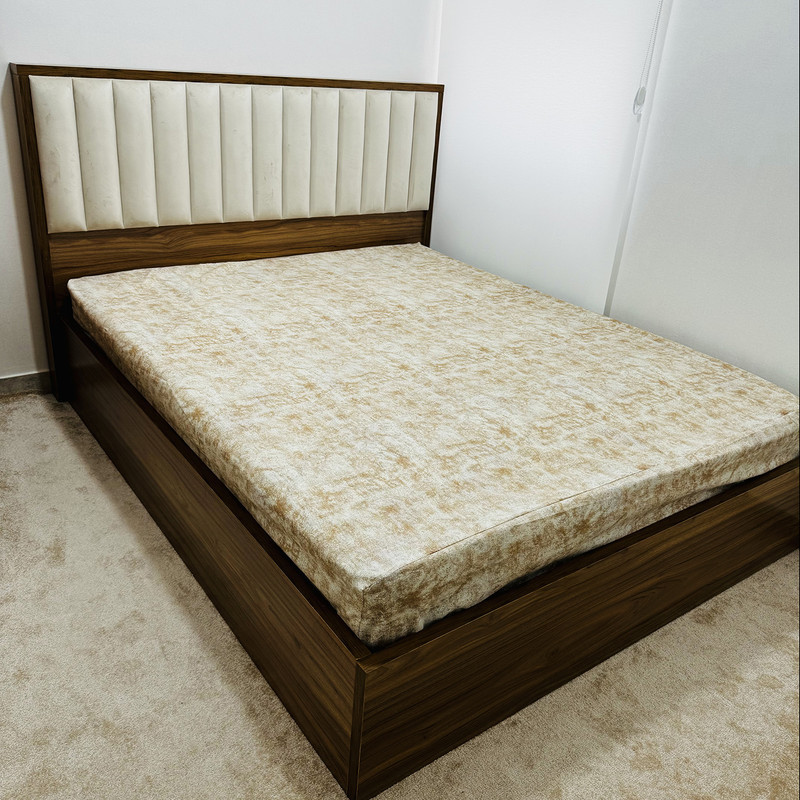 ملحفه ناتوسا مدل کشدار پتینه دو نفره سایز 200x180 سانتی متر