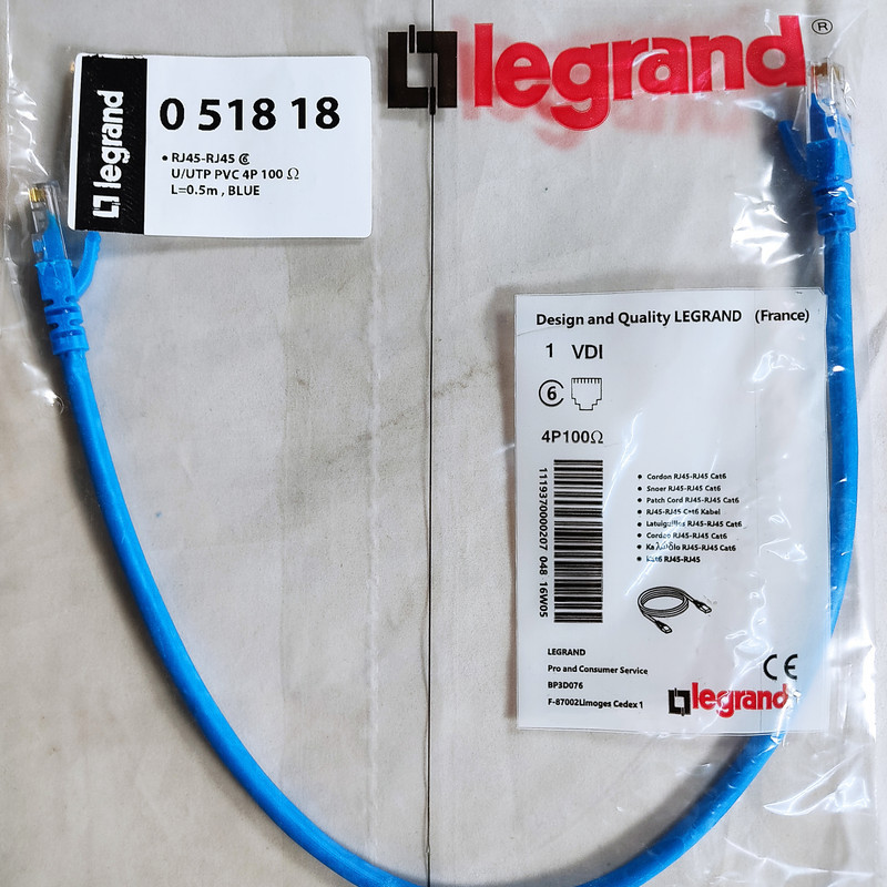 کابل شبکه Cat6 لگرند مدل utp