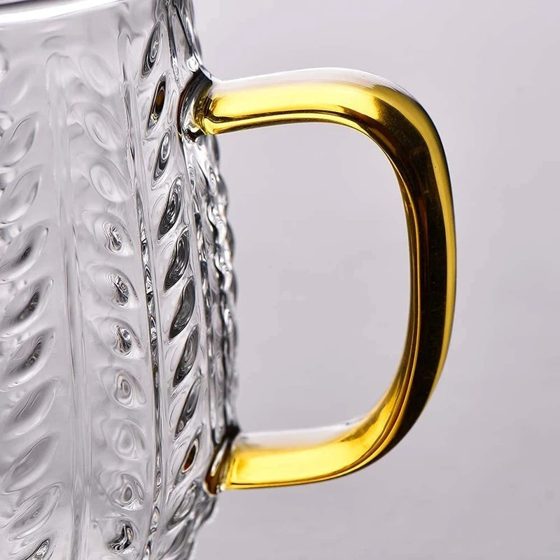 لیوان دسته دار مدل برگ گندم کد RA1369-28 بسته شش عددی