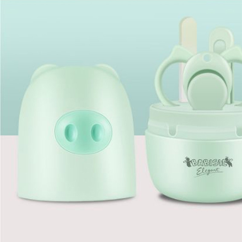 ست ناخن گیر کودک بی بی سیل مدل pig بسته 4 عددی