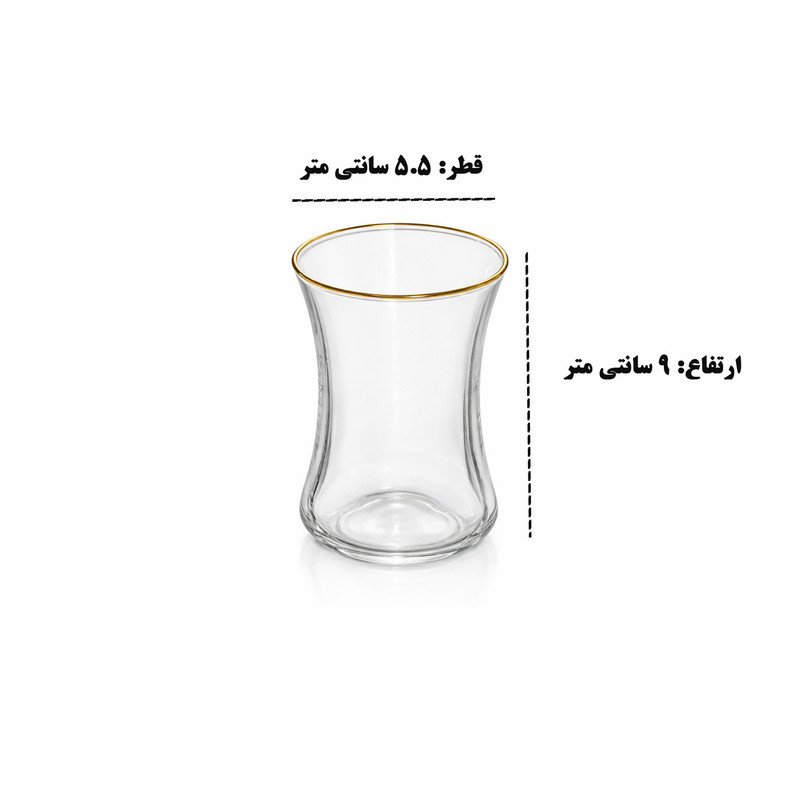 سرویس چای خوری 18پارچه 6 نفره گونول مدل G4440 Flore