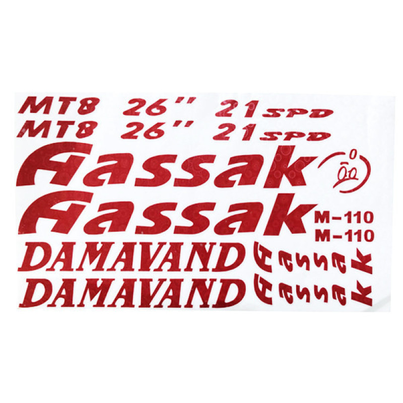 برچسب شبرنگ دوچرخه مدل دماوند