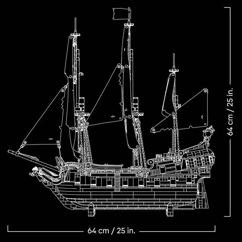 لگو 2862 تکه سری Icons مدل Captain Jack Sparrow's Pirate Ship کد 10365