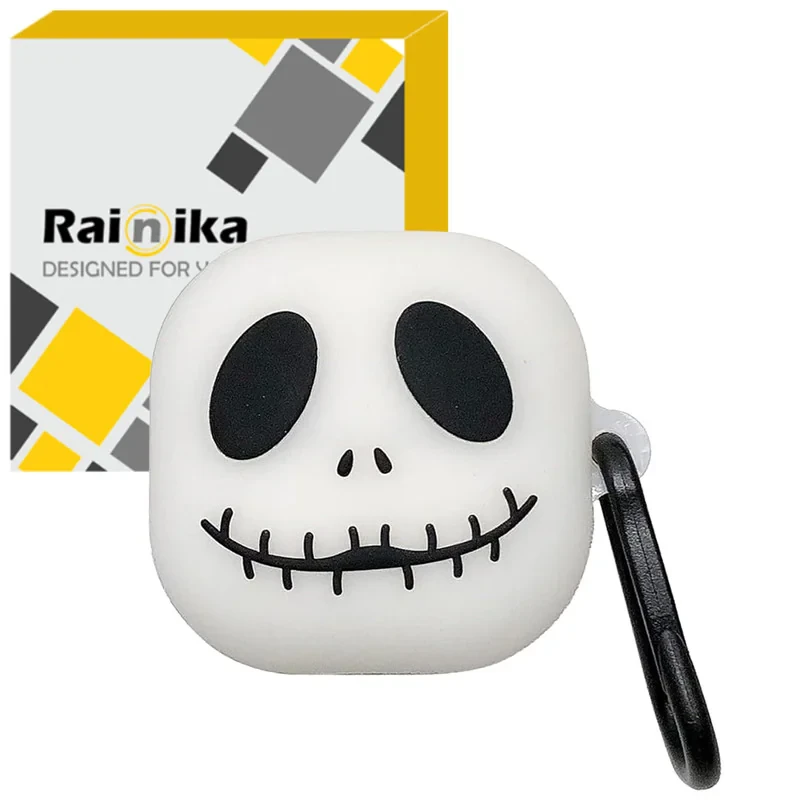 کاور رینیکا مدل Buds Funny Skull مناسب برای کیس هدفون بی سیم سامسونگ Galaxy Buds Live  Buds Pro  buds 2  buds 2 pro  Fe
