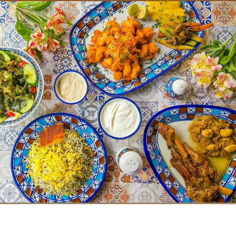 کاسه ماست هتلی چینی میبد مروارید مدل شطرنجی کد HMAST-B