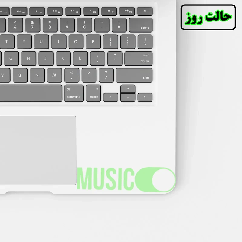 استیکر کلید و پریز مدل شبنما طرح موزیک کدCK