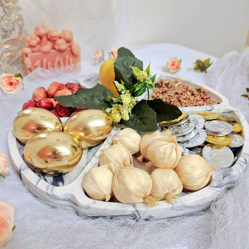 ست سه تکه هفت‌سین سنگی مدل دلدار