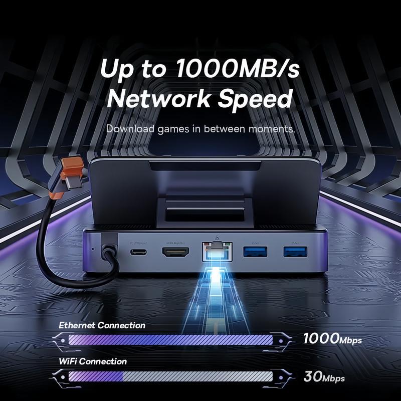 هاب 6 پورت USB-C بیسوس مدل BS-OH115