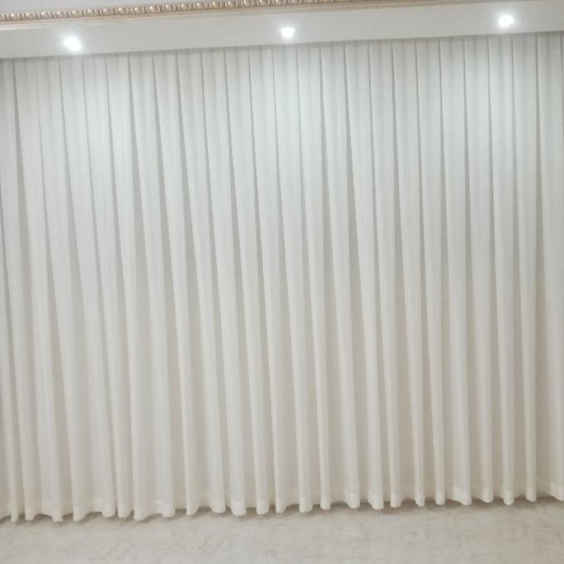 پرده پرهام دکور مدل حریر پلیسه سایز 275×150 سانتیمتر