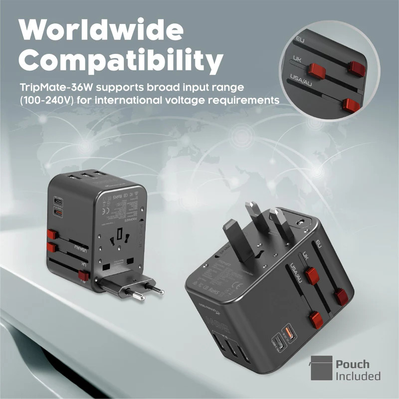 محافظ هوشمند پرومیت مدل TRIPMATE-36W