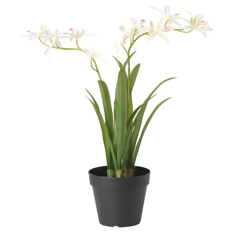 گلدان به همراه گل مصنوعی ایکیا مدل FEJKA کد 705.483.03