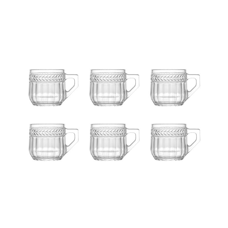 استکان نوری تازه مدل سزار کد NT22000600W بسته 6 عددی