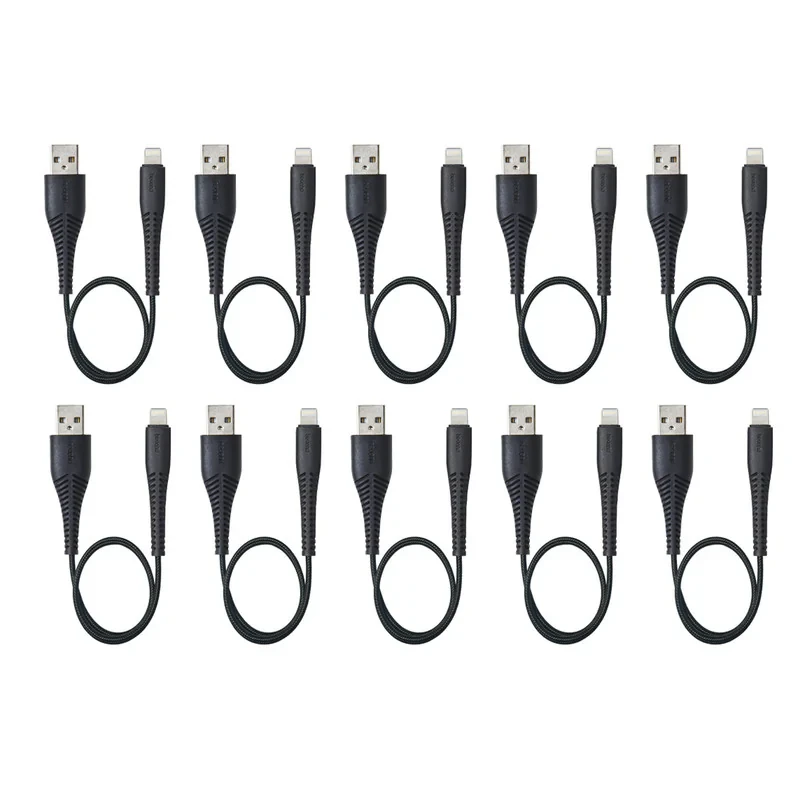 کابل شارژ USB به لایتنینگ بیاند مدل BA-333 طول 0.3 متر بسته ده عددی