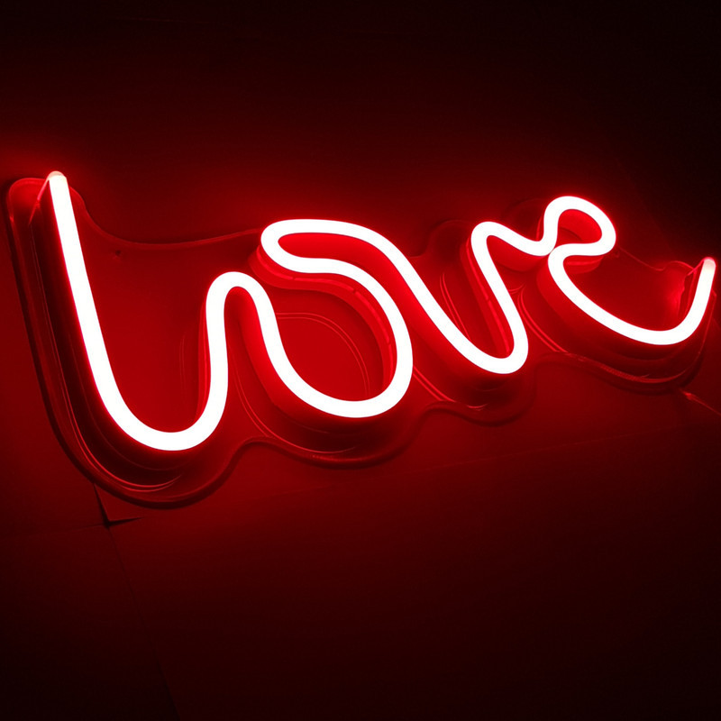 تابلو نئون طرح love