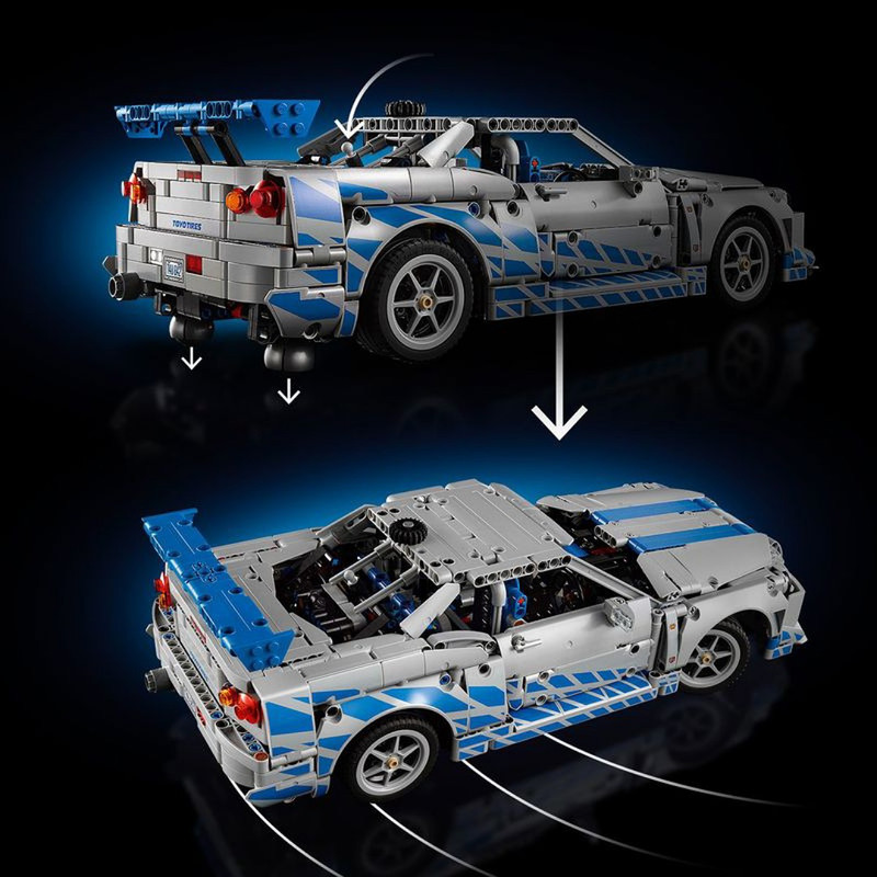 لگو سری تکنیک مدل 2 Fast 2 Furious Nissan Skyline GT-R (R34) Car کد 42210