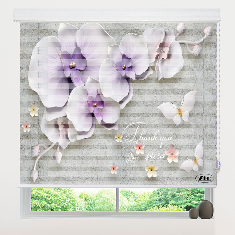 پرده زبرا زیو مدل 3D-1100 سایز 100x150 سانتی متر