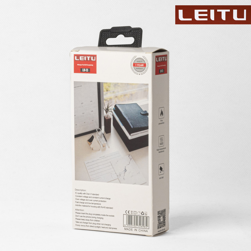 شارژر دیواری لیتو مدل  LH-13 20W به همراه کابل تبدیل لایتنینگ